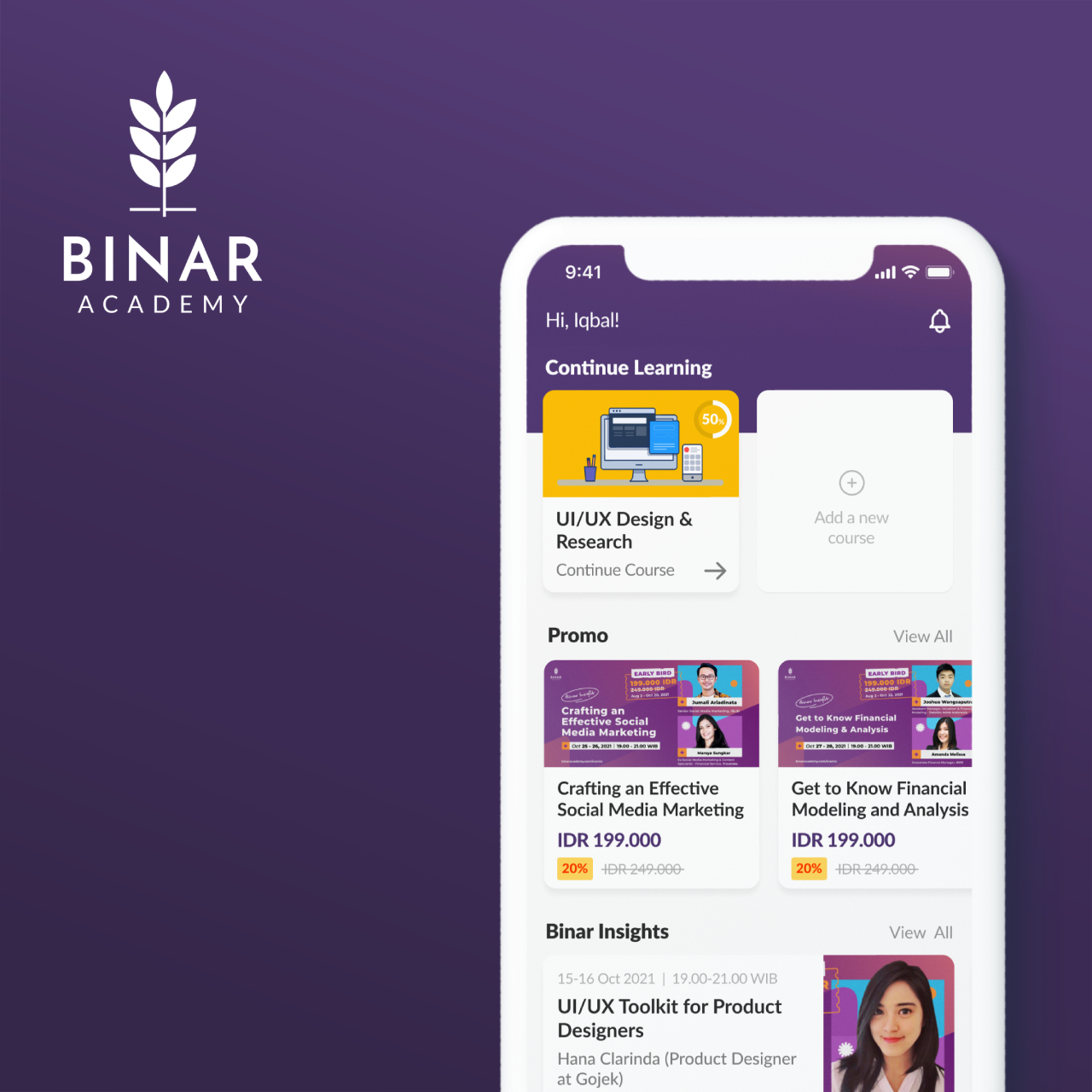 Binar Academy App Redesign